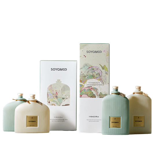 Morandi color indoor fireless aromatherapy wholesale, aromatherapy bedroom advanced sense fireless rattan fragrance, toilet aromatherapy