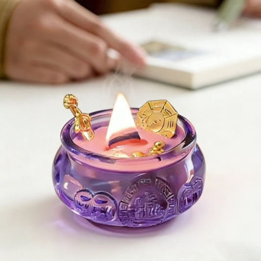 New Year's gift purple cornucopia scented candles national style lasting fragrance home bedroom senior gift