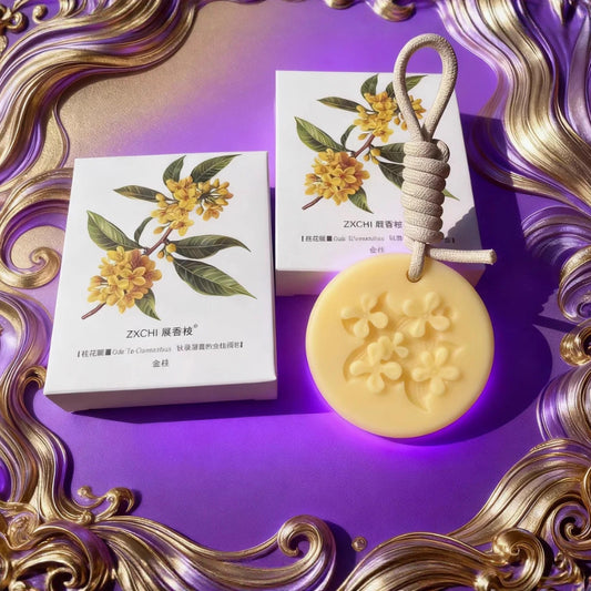 Plant aromatherapy wax flakes osmanthus relief craft fragrance art pendant lasting fragrance engage in color souvenir accessories
